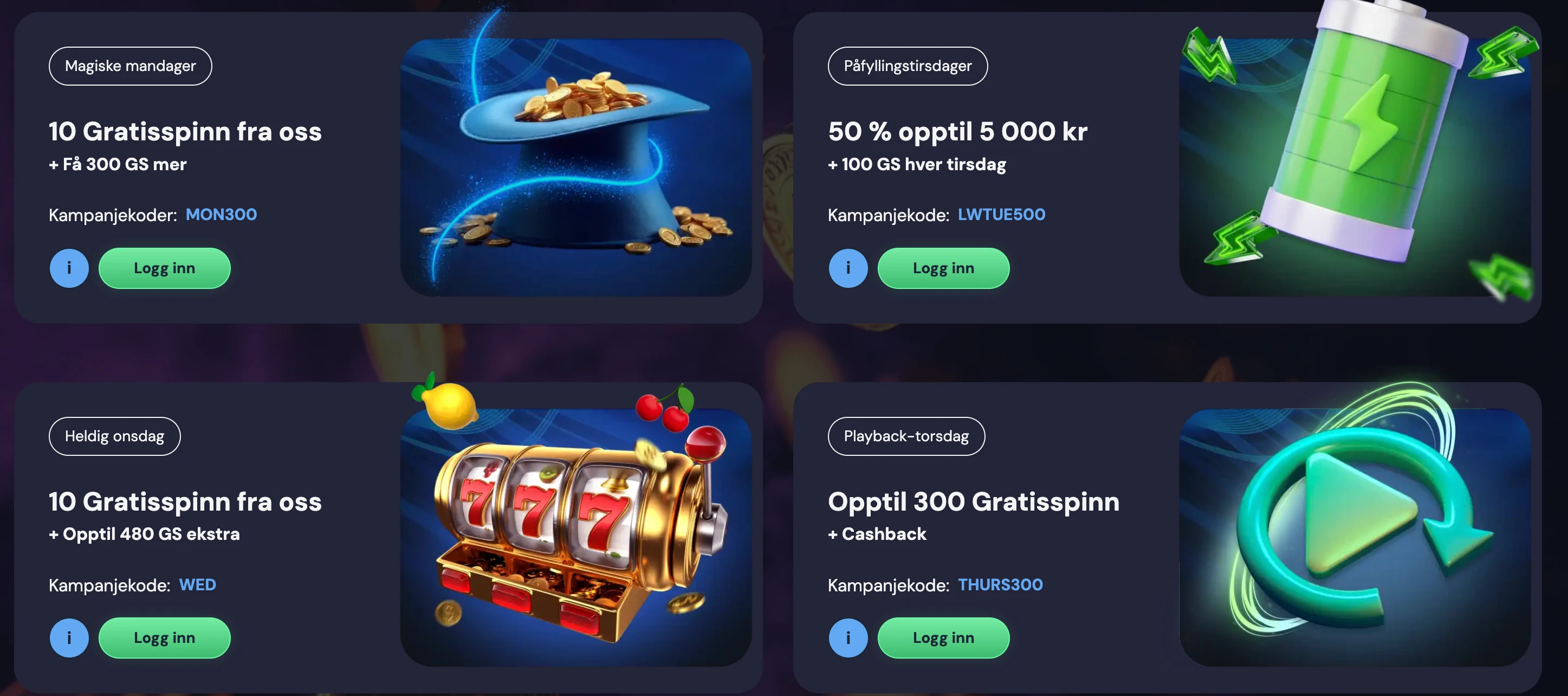 Bonuser og kampanjer hos LuckyWins